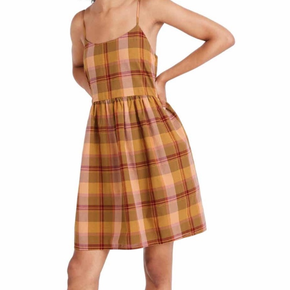 Madewell Plaid Babydoll Cami Dress